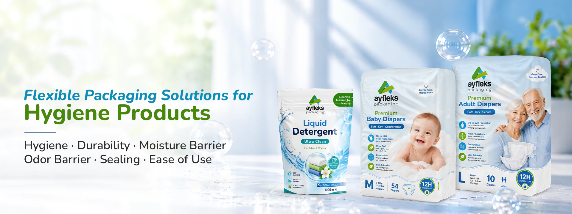 Flexible Packaging Solutions for Hygiene Products